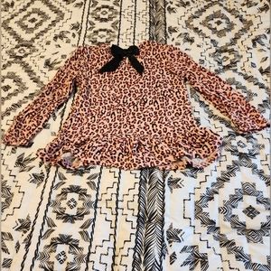 Toddler leopard print top